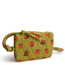 Vera Bradley Women's Zip Card Pouch Lanyard - Color: Tiny Tomatoes Palm