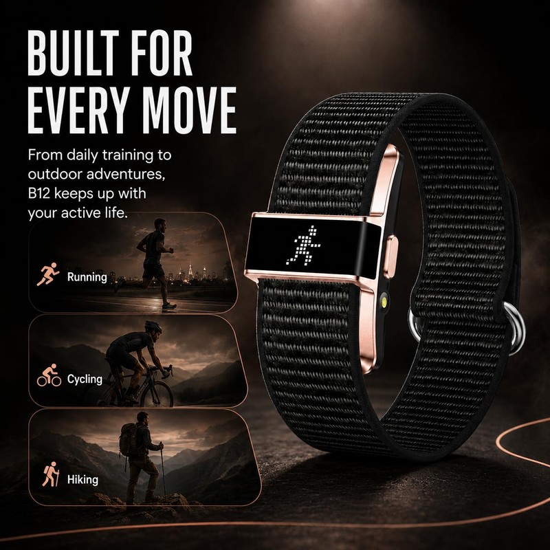 BARMI Rose Gold Fitness Tracker with Sleep Tracking, Heart Rate
