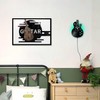 Guitar Vinyl Wall Clock – Silent Non-Ticking 30x30cm Decorative Clock