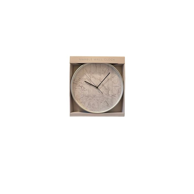 Bargain Lovers Marble Effect Wall Clock - Modern Clock -