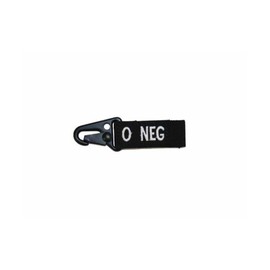 Condor Outdoor COP-239O-002 O Negative Blood Type Key Chain44; Black