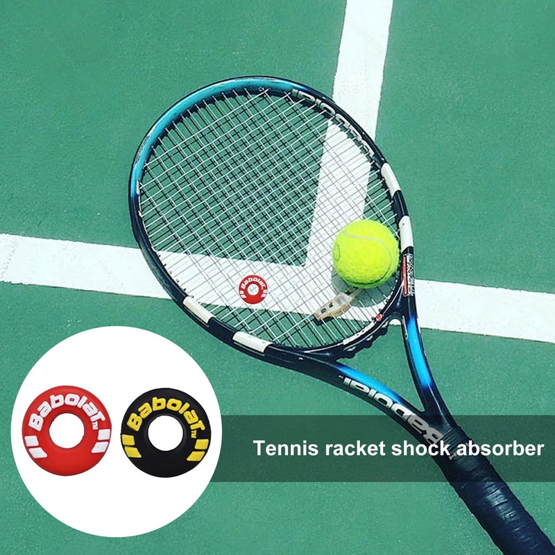 LZGOPE 4PCS Tennis Racket Vibration Dampeners, tire shaped racket shock
