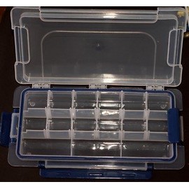 Riga Upto ""15"" Compartment Plastic Fishing Tackle Box (box 6)