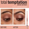 Maybelline Total Temptation Eyebrow Definer Pencil, Medium Brown, 1 Count