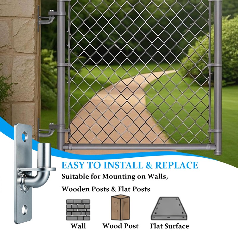 Wall Mount Gate Hinges 2 Pack, 5/8 in Pin Heavy
