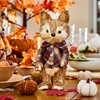 Benross Fox Straw Décor/Mr Fox or Mrs Fox Autumn Decoration/Handcrafted