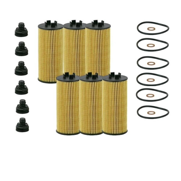 Wix WL7522 Engine Oil Filter Kit (Metal Free) (6 Pieces)