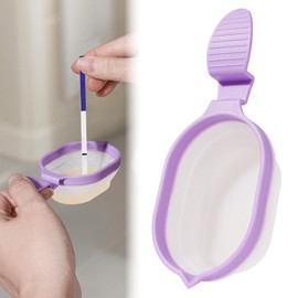 Ihaapsi Portable Pee Cup with Test Rest – for Women’s Ovulation & Pregnancy Tests Reusable Foldable Urine Collection Cup with Non-Slip Handle – for Home Fertility Testing (Purple)