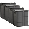 HausArtX 4 Pack Large Clothes Storage Bags, Comforter Storage organizers