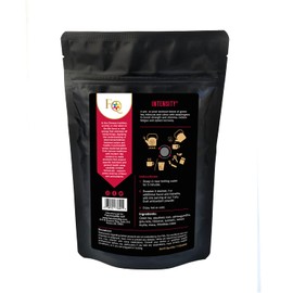 FunctionaliQi Intensity Green Tea Bags Turmeric Hibiscus Tea for Workout Endurance and Muscle Recovery with Adaptogenic Ashwagandha Maca Gotu Kola Rhodiola Rosea Eleuthero Lemongrass (14 tea bags)