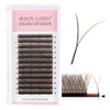 dark brown YY Eyelash Extension Lashes D Curl 0.07mm, 8-15mm