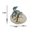 Cold Bifrost Dragon Hatchling Breaking Out Of Egg Shell Figurine