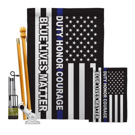 Trump Flag Honor Blue Live Garden House Flag Kit Patriotic Vote President Democrat Republican Tea Party United State American Election Decoration Banner Small Yard Gift Double-Sided, Made in USA