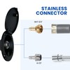 Gloppers All-Metal RV Exterior Spray Port Hook-Up Connector, Quick Connect
