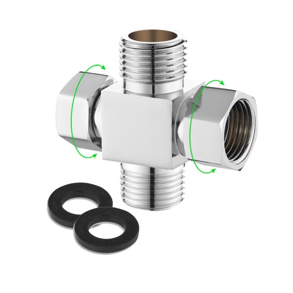 Add-A-Tee G1/2" Hose Connector Adapter for Angle Valve Adapter Shower