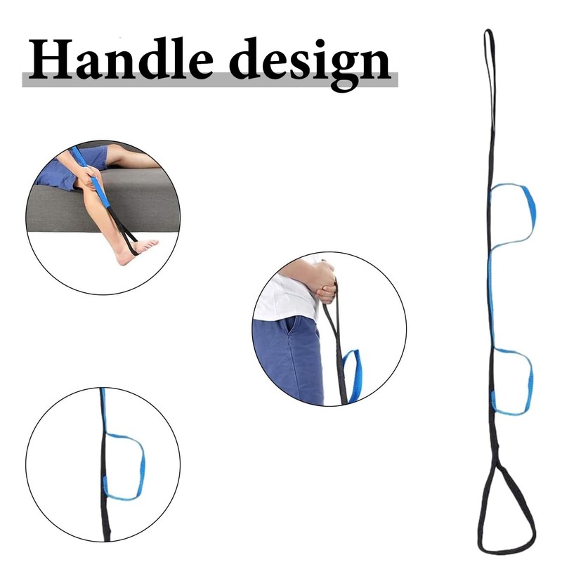 Durable Leg Lifter Mobility Aid with Strong Handle Strap -