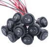 TWTADE 10Pcs Round Rocker Switch ON Off Switch 12V Toggle