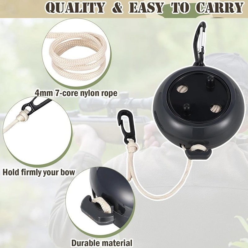 Snblzhef 2 Pcs Tree Stand Gear Hoist 29.5 Ft Retractable