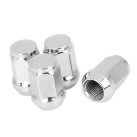 A ABSOPRO Wheel Nuts M14x1.5 Chrome Taper Seat Wheel Seat for Car (Pack of 4)