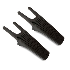 EKODE™ Durable Bootjack Extra Grip Plastic Black Boot Jack - Heavy Duty Wellington Boot Remover and Welly Boot Puller with Integrated Rubber Inlay For Garden Boots, and Riding Boots (2)