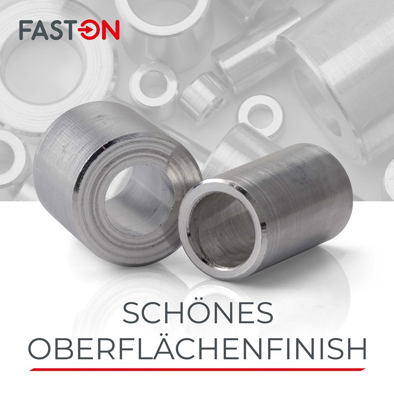 FASTON Aluminium Spacer Sleeves M8 Inner Diameter 8.5 mm (Pack