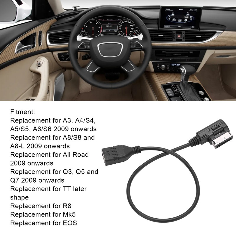 Car AMI to USB Cable 4F0 051 510 E Music