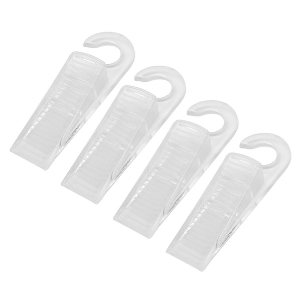 Kukicu Transparent Wedge (4) - Door Stops with Hook for
