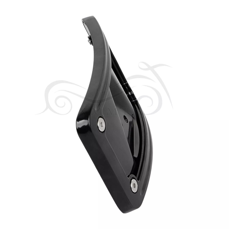 Unbranded Curved Laydown License Plate Mount Bracket w/ Frame For