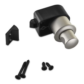 4 x Campia push lock furniture locks, stainless steel look, matt press studs, push locks for caravans and boats by SO-TECH