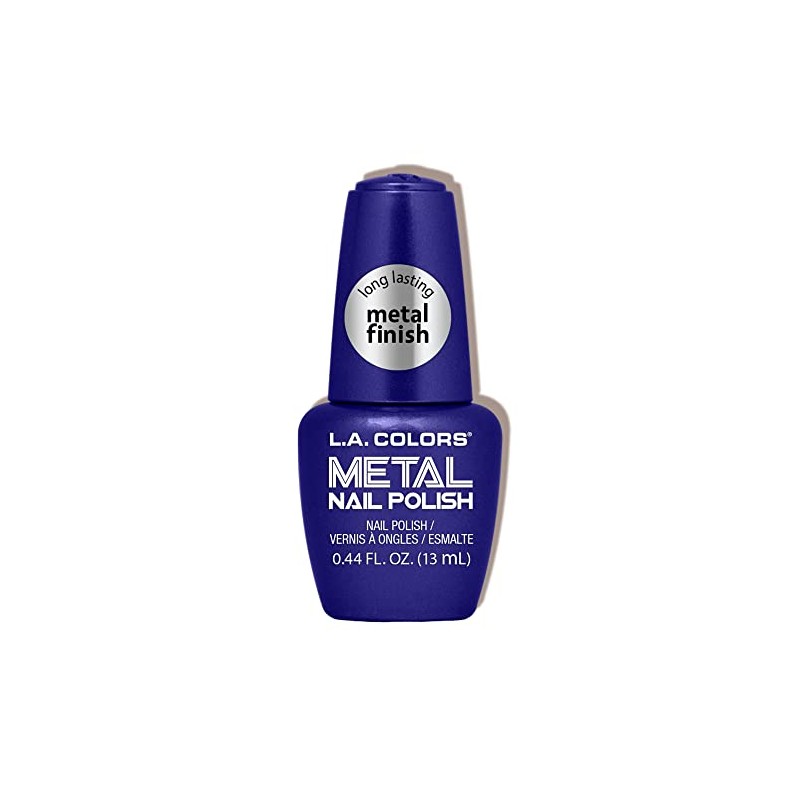 L.A. COLORS Metal Nail Polish, Glacier (Coated Bottle) CNL156A