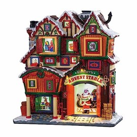 Lemax 95569 Christmas Village Facade: Dasher's Advent Stable