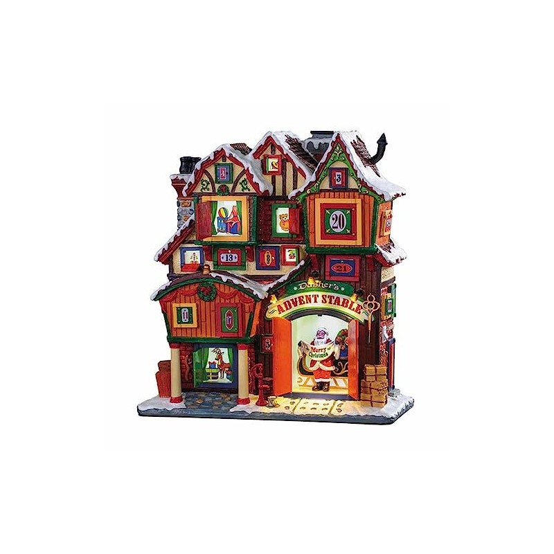 Lemax 95569 Christmas Village Facade: Dasher's Advent Stable