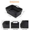 2Pcs Air Fryer Silicone Liners for Ninja SL401 /DZ201/ DZ401/