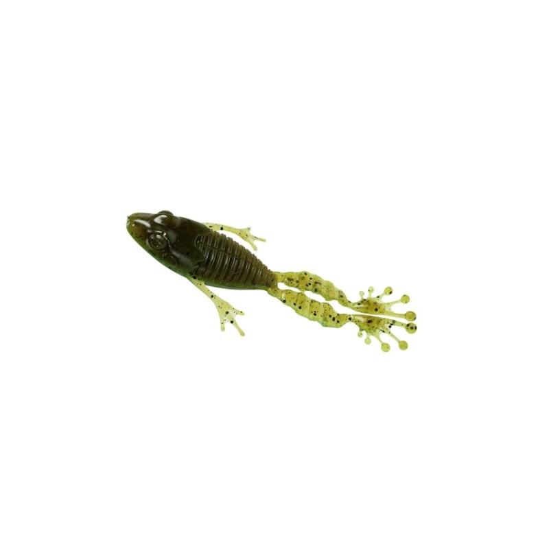 FishLab Nature Series Creature Baits Flippin Frog 4 1/4", Green