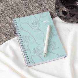 Blue Sky 2026 Weekly and Monthly Planner Calendar, January 2026 - December 2026, 5" x 8", Flexible Cover, Laminated Tabs, Durable Twin Wire Binding, Rue Du Flore