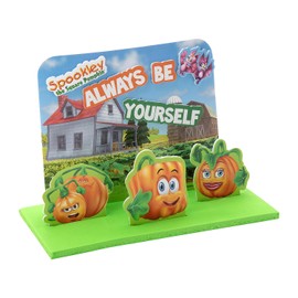 Fun Express 6 1/2" x 4 3/4" Spookley The Square Pumpkin 3D Scene Foam Craft Kit - Makes 12