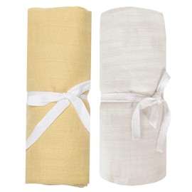 Perlimpipin Muslin Blanket – Baby Swaddle Wrap – Pack of 2