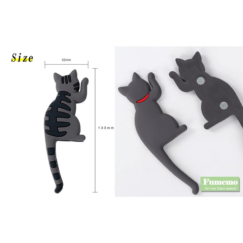 Fumemo Magnetic Hook Cat Tail Cute Fashionable Animal Refrigerator Wall