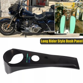 Unbranded Black 19.6" Long Rider Style Dash Panel For Harley Heritage Softail Fatboy FLSTF