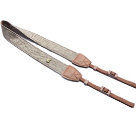 PUBAMALL Correa para el Cuello para el Hombro para Canon, Nikon, DSLR, Olympus, Pentax, Panasonic y Sony Camera (Marrón)