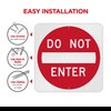 OLANZU Do Not Enter Sign 30”x30” - Pack of 2