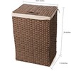 Blue Ridge Basket Company Synthetic Wicker Laundry Hamper Basket with