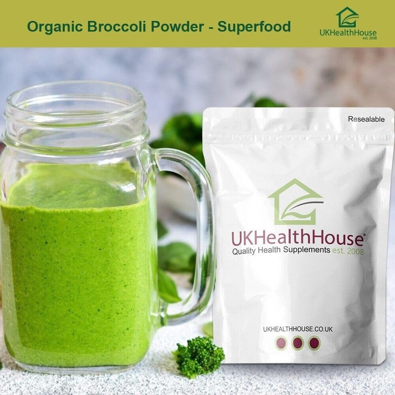 UKHealthHouse Broccoli Powder | Contains Activated Sulforaphane Supplement | Potent