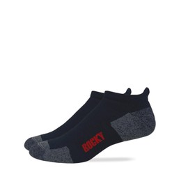 Rocky Mens Ultra Dri Low Cut Heel Tab Socks 2 Pair Pack (as1, alpha, l, regular, regular, Black)