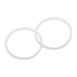 sourcing map 40oz Replacement Rubber Lid Seals, 2 Pcs 3" Diameter O Shaped Resealable Lid Gaskets for Stainless Steel Insulated Tumbler Mugs Cups Vacuum, White