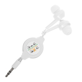 CIYODO Retractable in Ear Lightweight Earphones with Connector for Players and Devices Portable Design for Travel Sleep and Everyday
