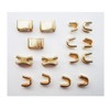 MYIW Solid Brass Golden Zipper Top Stop and Bottom Stop,Zipper