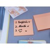 ONLYKXY 4 Pack Transparent Sticky Notes 3x3in Waterproof Self-Stick Book