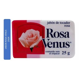 Rosa Venus Jabon Rosa Venus Caja C/60 Piezas De 25 Gr C/u