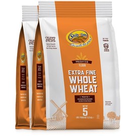 Shibolim Extra Fine Whole Wheat Flour, 5lb (2 Pack) | Triple Sifted Flour | 100% Whole Grain | Certified Kosher